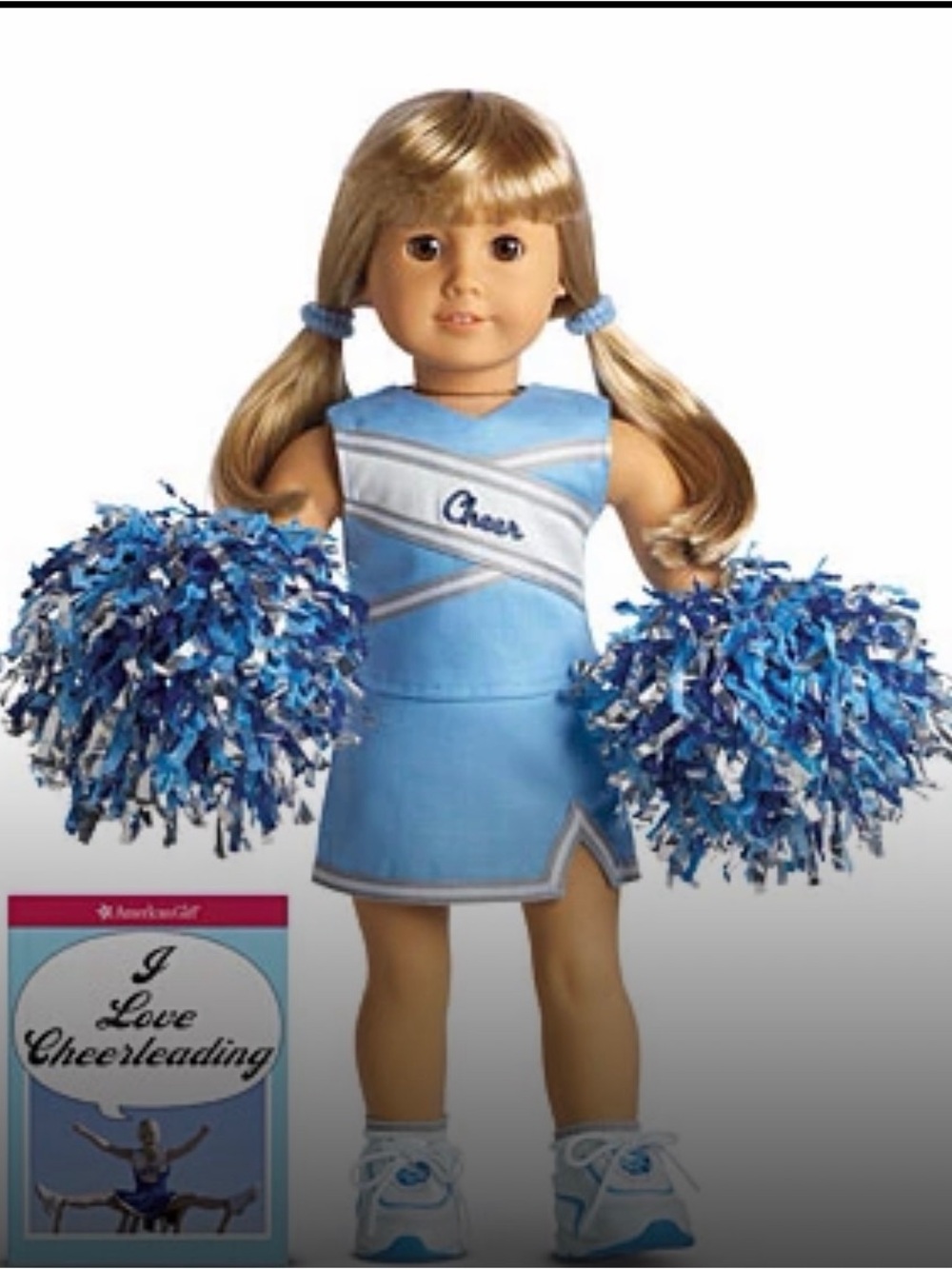 American girl doll “Go Team” cheer set